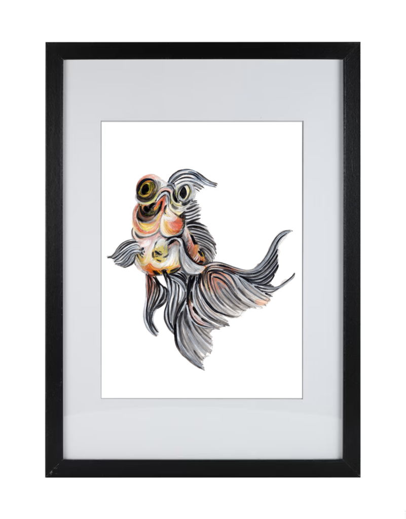 Goldfish Series 3 | Watercolor Hand Painting | Produced by Joachim Heng | Summer Autumn Art from 15th February to 14th March 2024